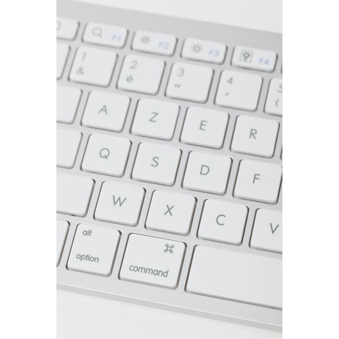 Clavier sans fil Bluetooth - BLUESTORK - MINI MAC - Compact - Compatible Mac - Blanc