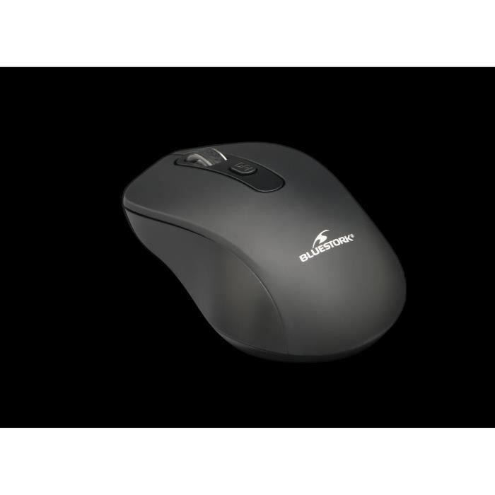 Pack Clavier Souris - BLUESTORK - PACK OFFICE RECHARGEABLE - Sans Fil - Noir