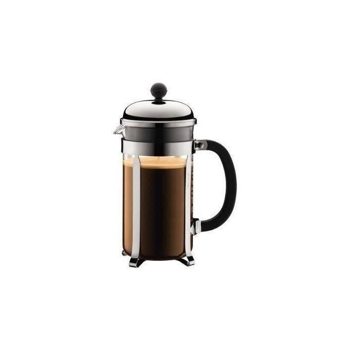 CHAMBORD - Cafetiere a piston BODUM , 8 tasses, 1.0 l, acier inox