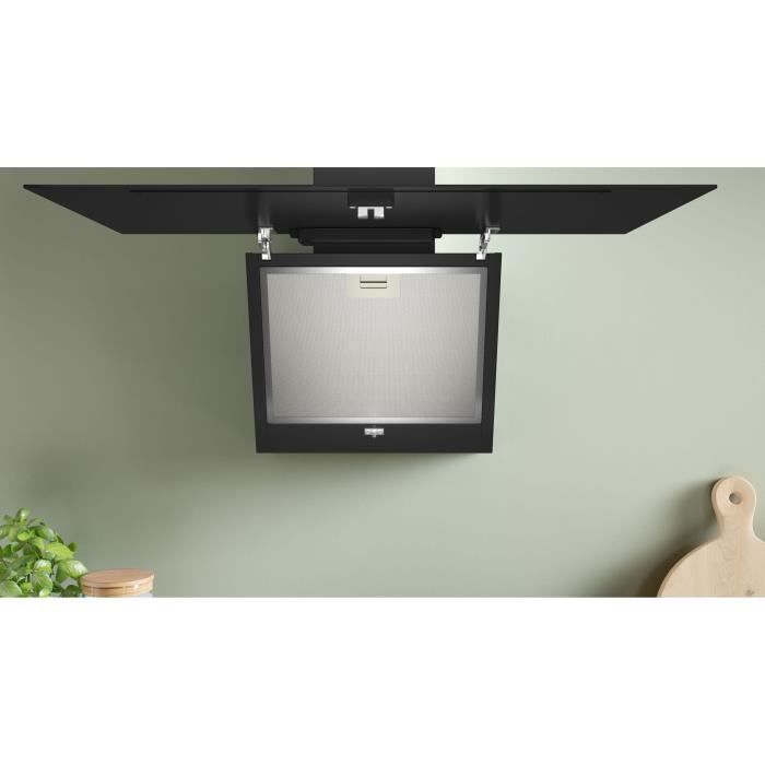 Hotte décor murale - BOSCH SER2 - DWK85DK60 Noir - L: 790 mm x P: 325 mm