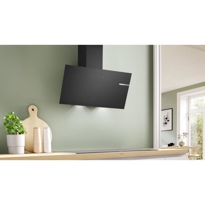 Hotte décor murale - BOSCH SER2 - DWK85DK60 Noir - L: 790 mm x P: 325 mm