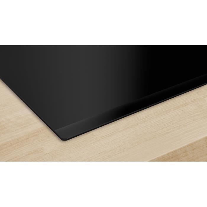 Table induction 60cm - BOSCH SER6 - PVS63KHC1E Noir - 4-foyers - Home Connect - L592xP522 mm