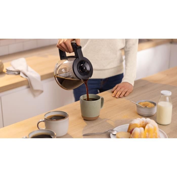 Cafetiere Filtre - BOSCH - TKA2M113 MyMoment - Noire - Capacité 1,25L - verseuse verre - systeme anti-gouttes