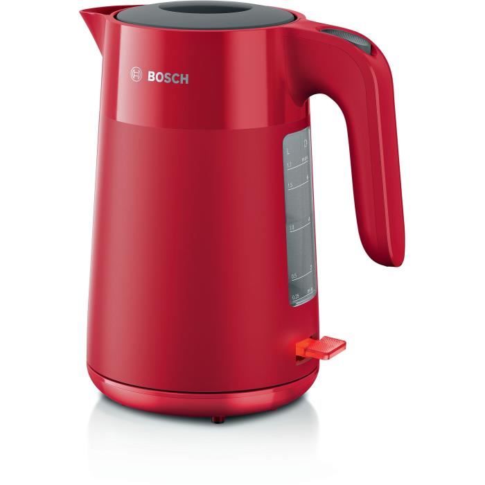 Bouilloire - BOSCH - TWK2M164 MyMoment - Rouge Mate - indicateur de tasses - niveau d'eau visible