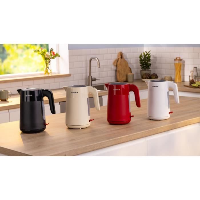 Bouilloire - BOSCH - TWK2M161 MyMoment - Blanche Mate - indicateur de tasses - niveau d'eau visible