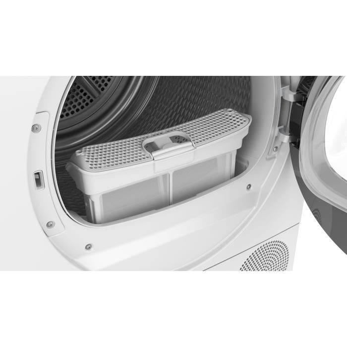 Seche-linge pompe a chaleur BOSCH WTH8300DFR SER4 - 8 kg - L60cm - Classe A++ - Blanc