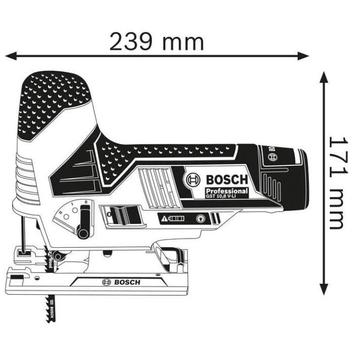 Scie sauteuse Bosch Professional GST 12V-70 sans batterie - 06015A1001