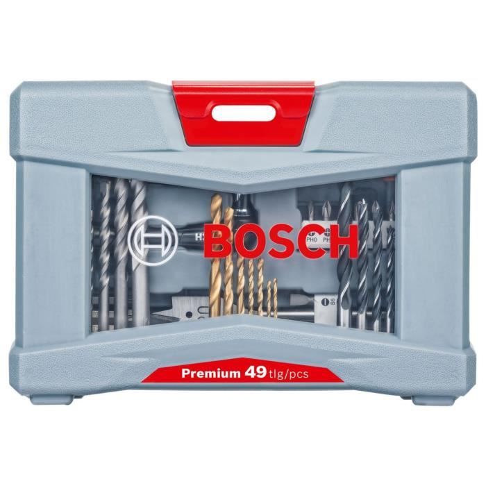 Coffret d'accessoires Premium pour le perçage et le vissage (49 pcs) - BOSCH