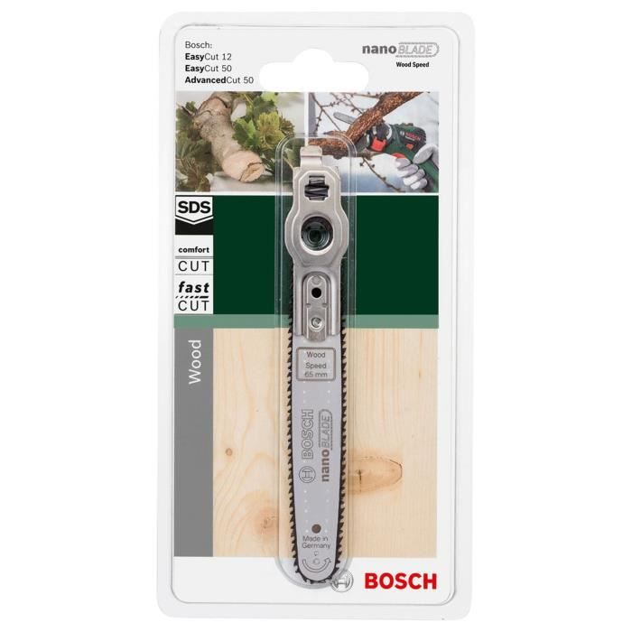 Lame Bosch Nanoblade - BOSCH - Wood Speed 65 - Technologie NanoBlade - Zéro entretien - Sciage précis