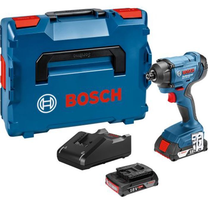 Visseuse a chocs Bosch Professional GDR 18V-160 + 2 batteries 2,0Ah + L-BOXX - 06019G5100