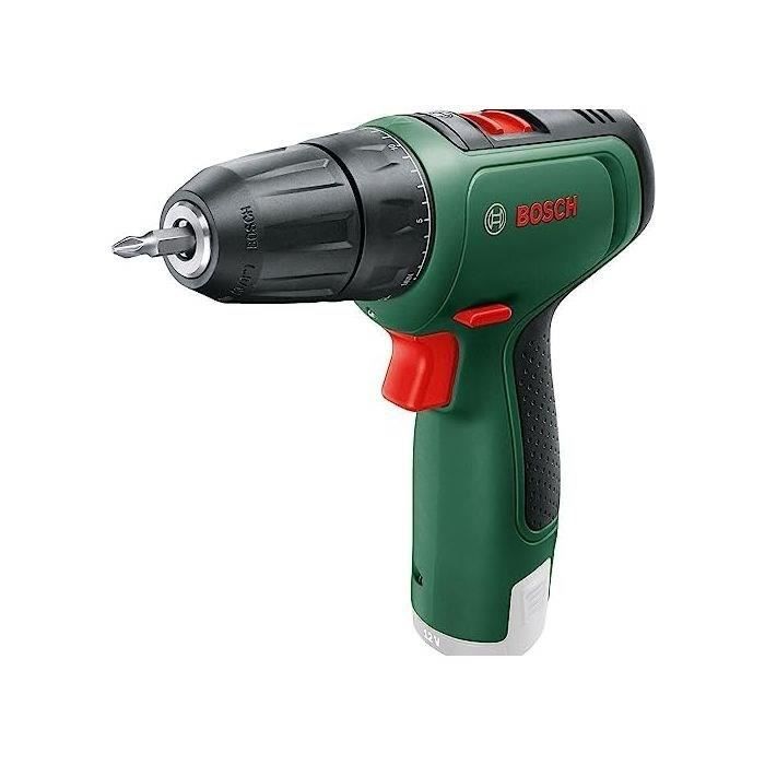 Perceuse visseuse Bosch EasyDrill 1200 avec 2 batteries, 1 chargeur, une mallette avec embouts