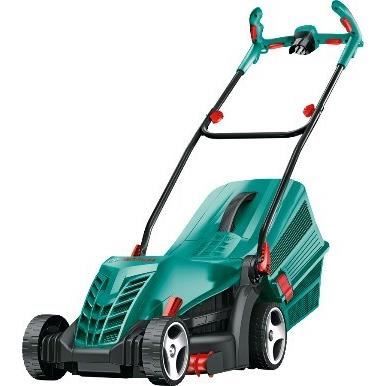 BOSCH Tondeuse a gazon électrique ARM 34-largeur de coupe 34 cm-1300W + Coupe-bordures-EasyGrassCut 23-280W-Diametre de coupe 23 cm