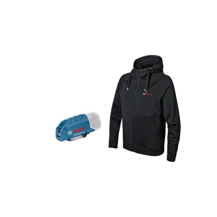 Veste chauffante Bosch Professional GHH 12+18V XA + GAA 12V-21 (sans batterie ni chargeur) Taille M - 06188000ER