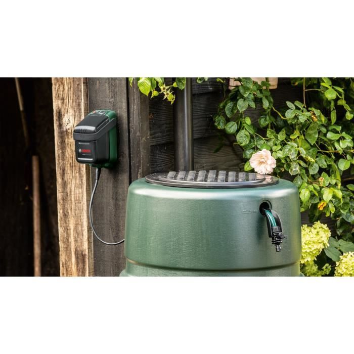 Pompe a eau de pluie - Bosch - GardenPump 18V-2000 - Sur batterie - Jet puissant - Fonction minuterie