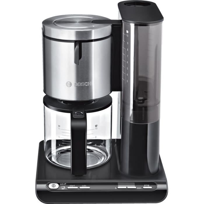 Cafetiere filtre programmable BOSCH Styline - Noir - 15 tasses - 1160W