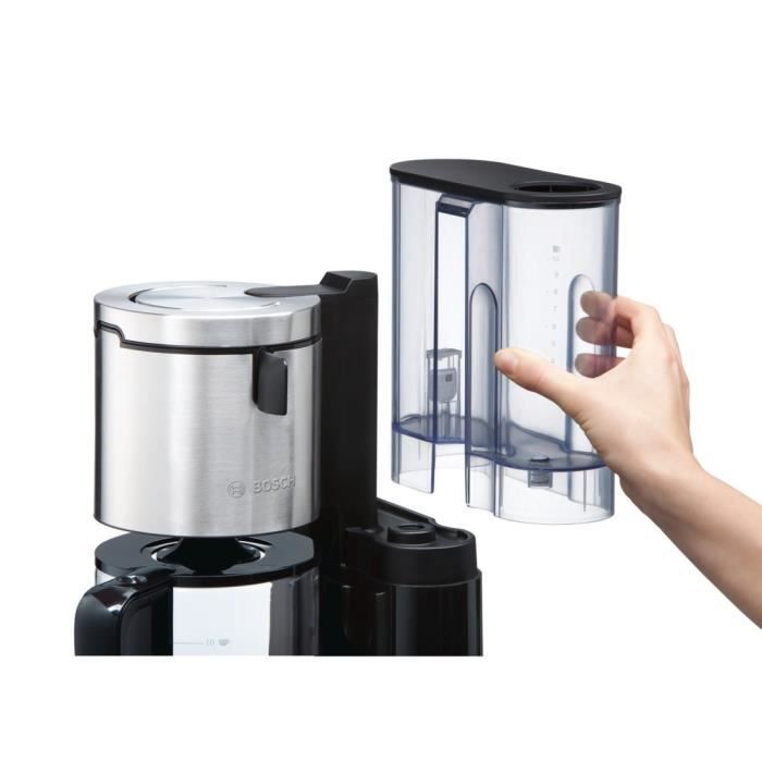 Cafetiere filtre programmable BOSCH Styline - Noir - 15 tasses - 1160W