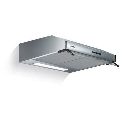 Hotte classique murale BOSCH DUL63CC50 - L 60 cm - Inox - Evacuation / Recyclage - 350 m³ air/h max en évacuation - 72 dB