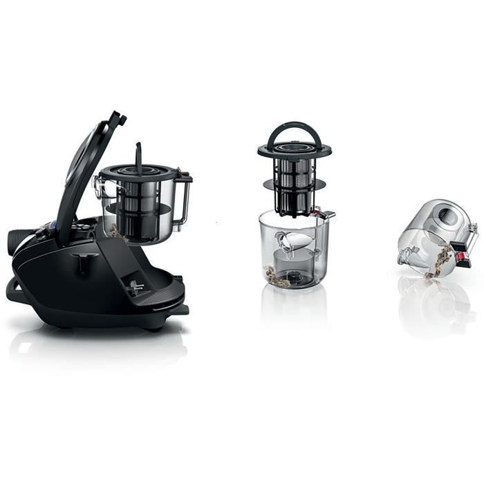 BOSCH BGS7MS64 Aspirateur sans sac ProSilence - 800 Watts - 64 dB - Nettoyage intelligent du filtre