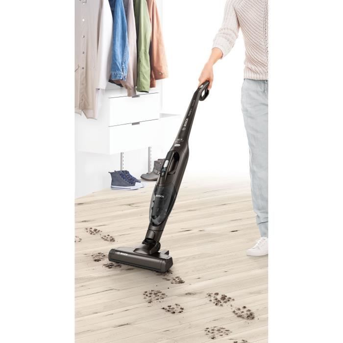 BOSCH BCHF2MX16 - Aspirateur Balai sans fil Readyy'y 2en1 - 2 vitesses - Batteries Lithium longue durée - Tient debout tout seul