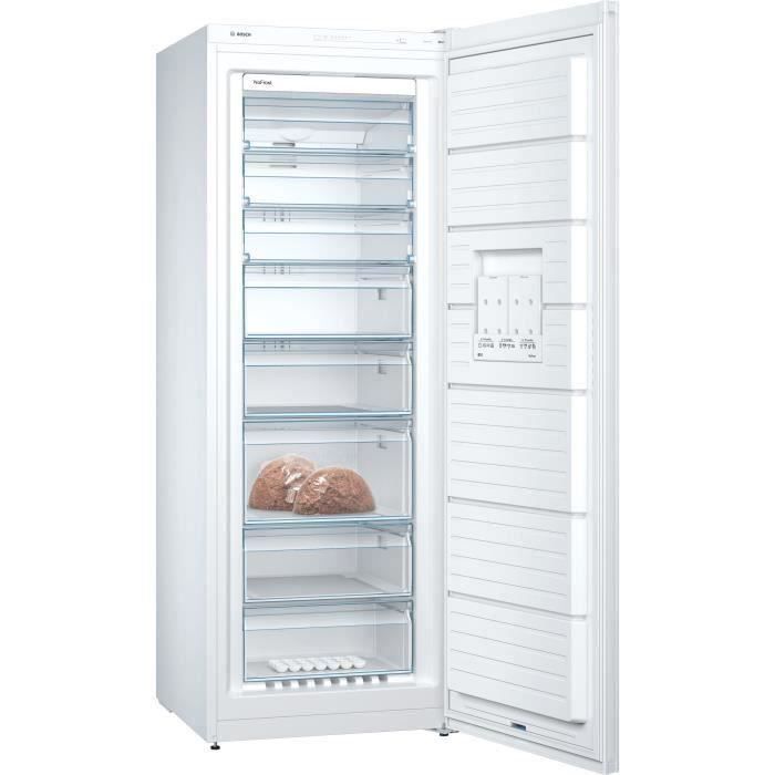 BOSCH GSN58VWEV - Congélateur armoire - 365L - Froid ventilé - L 70 x H 191 cm - Blanc