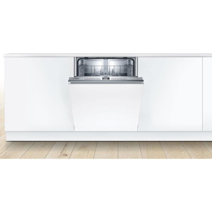 Lave-vaisselle tout intégrable BOSCH SMV4HTX28E SER4 - 12 couverts - Induction - L60 cm - Home Connect - 46dB