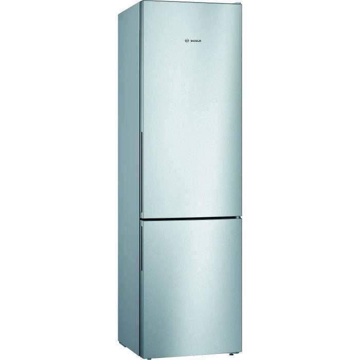 BOSCH KGV39VLEAS - Réfrigérateur congélateur bas - 344L (250+94) - Froid brassé - L 60cm x H 201cm - Inox