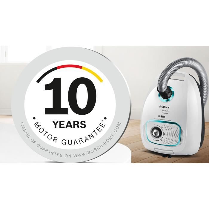 BOSCH BGLS4HYG2 Aspirateur avec sac - Puissance 700 W - Filtre UltraAllergy - Grande capacité 4 l - Rayon d'action 10 m