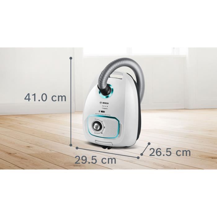 BOSCH BGLS4HYG2 Aspirateur avec sac - Puissance 700 W - Filtre UltraAllergy - Grande capacité 4 l - Rayon d'action 10 m