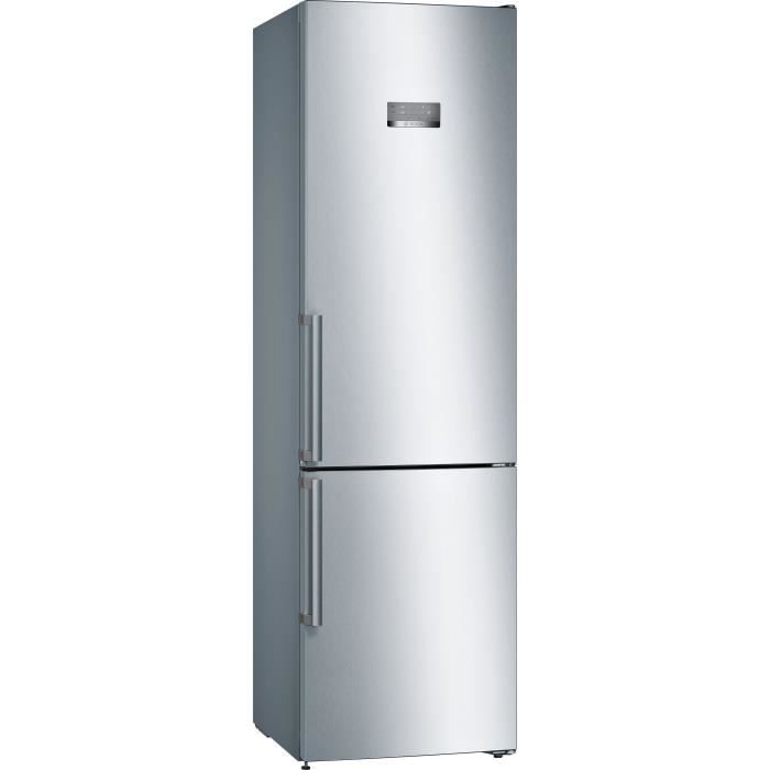 Réfrigérateur combiné pose-libre BOSCH - SER4 - Inox look - Vol.total: 368L - No Frost