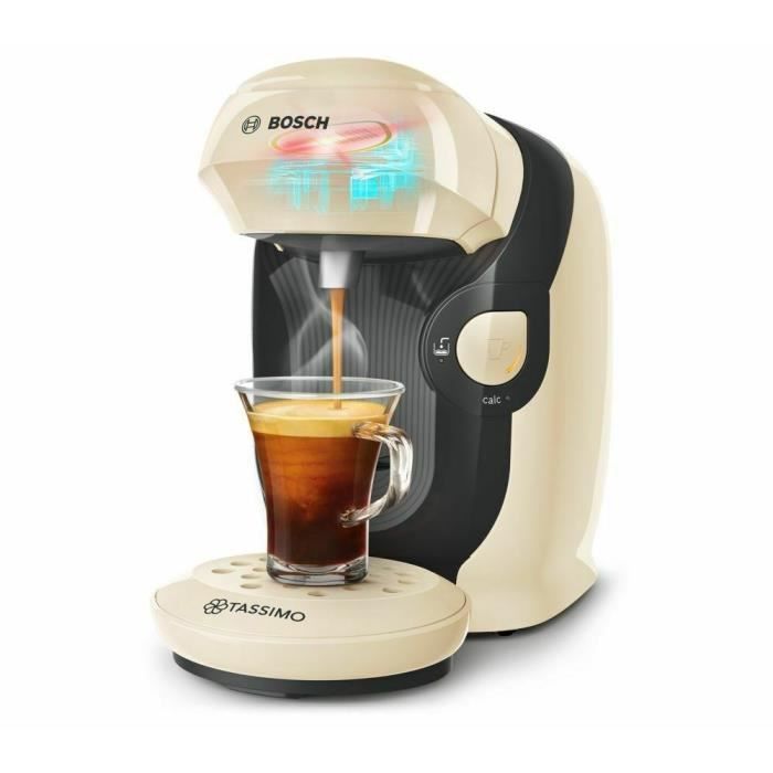 Machine a café multi-boissons compacte Tassimo Style - BOSCH TAS1107 - Coloris Vanille - 40 boissons - 0,7l - 1400W