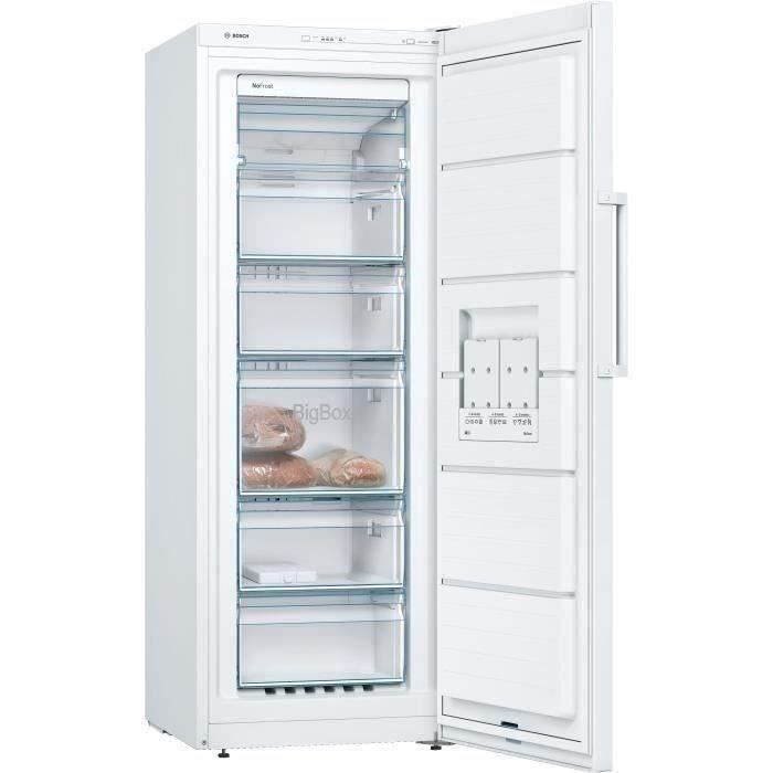 BOSCH - Congélateur armoire  GSN29UWEW Porte: Blanc - SER4 - Volume utile total: 200 l - congélateur: 200 l - Full no frost