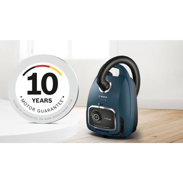 BOSCH BGL6FAM1 - Aspirateur avec sac - Variateur de puissance a la poignée - Brossette multi-usage intégrée - Tres silencieux 69 dB