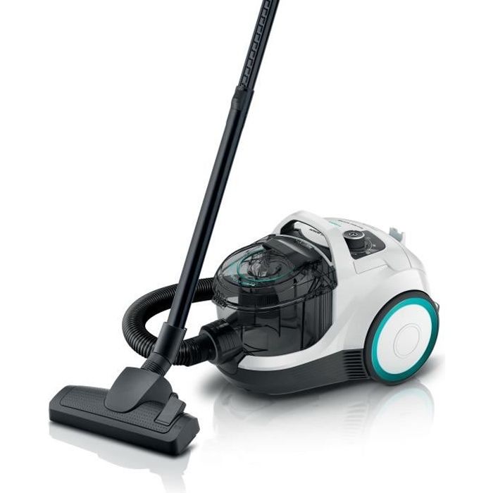 BOSCH GX21 - Aspirateur traîneau sans sac - ProHygiene - 550W - 78 dB - Filtre UltraAllergie - 10m - 2L - Blanc