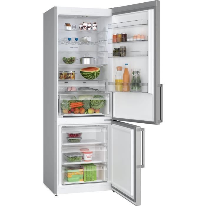 Réfrigérateur combiné pose-libre BOSCH - KGN497ICT - 440L - No Frost - 203X70X67cm - Inox