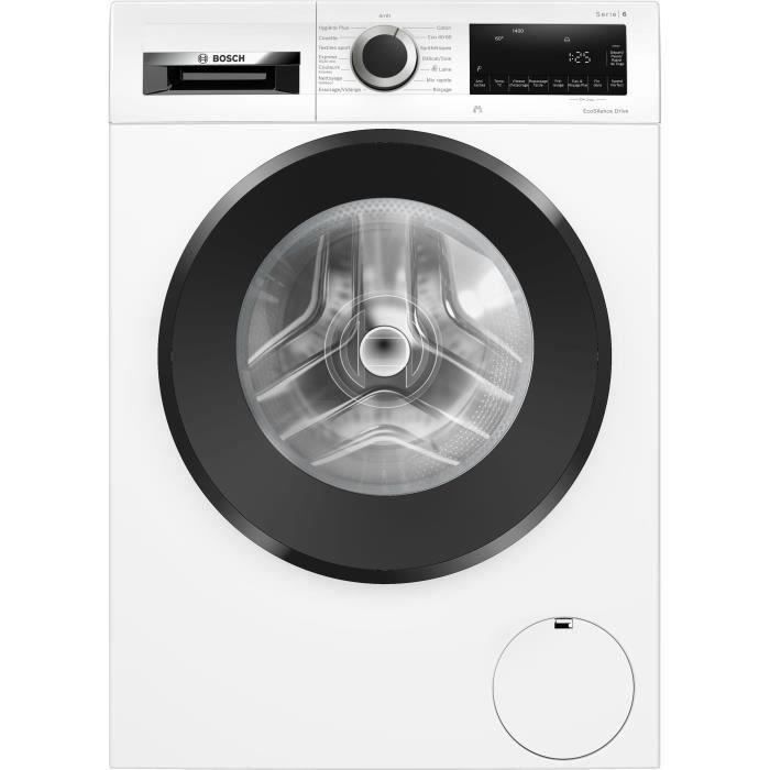 Lave-linge hublot BOSCH WGG24400FR SER6  9 kg - Induction - L59,8m - 1400 trs/min - Classe A - Blanc