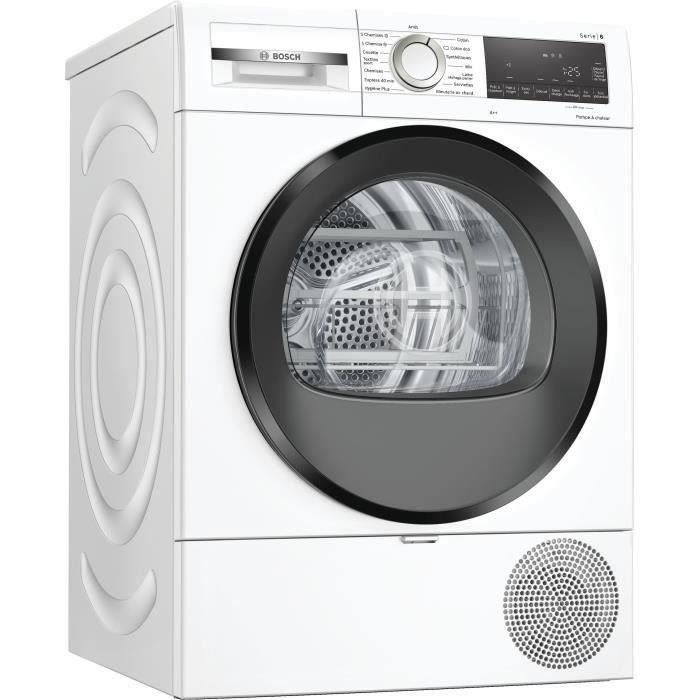 Seche-linge pompe a chaleur BOSCH WQG245A0FR SER6 - 9 kg - Classe A++ - Blanc