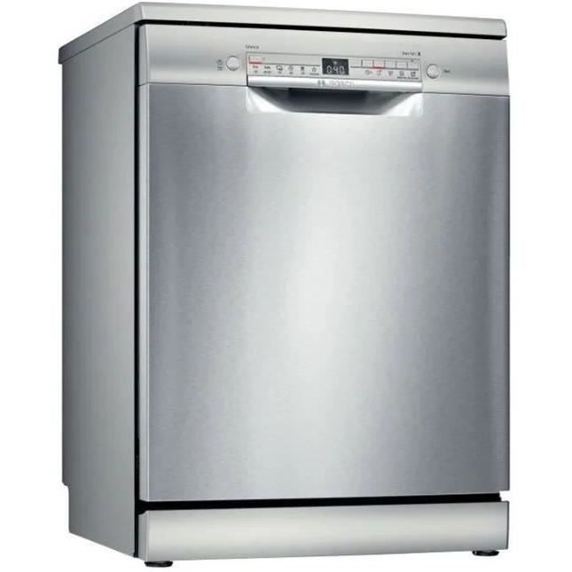 Lave-vaisselle pose libre BOSCH SMS2HTI79E SER2 - 12 couverts - Induction - L60cm - 46dB - Silver/Inox