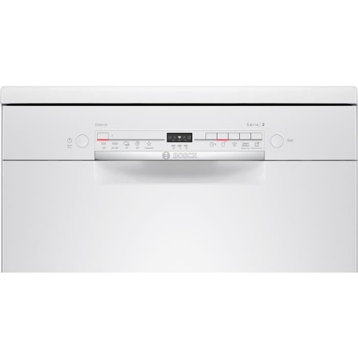 Lave-vaisselle pose libre BOSCH SMS2ITW12E SER2 - 12 couverts - Induction - L60cm - 48dB - Blanc