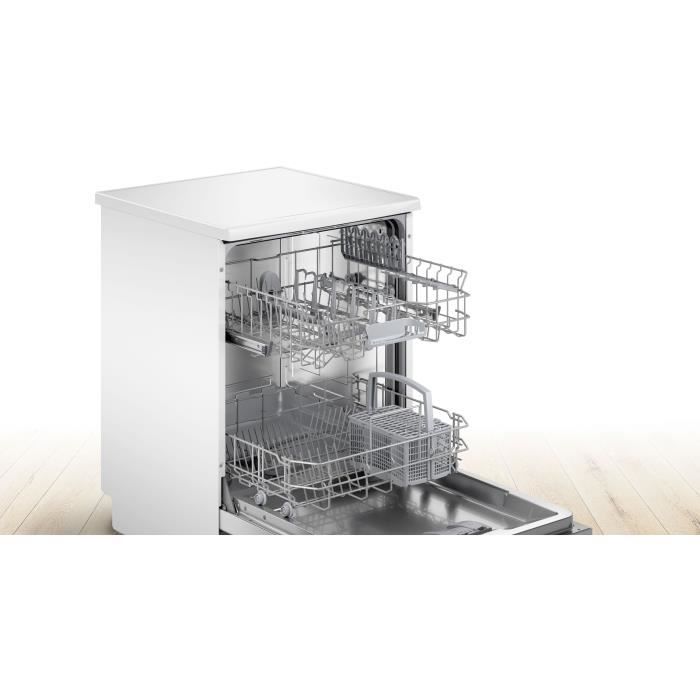 Lave-vaisselle pose libre BOSCH SMS2ITW12E SER2 - 12 couverts - Induction - L60cm - 48dB - Blanc