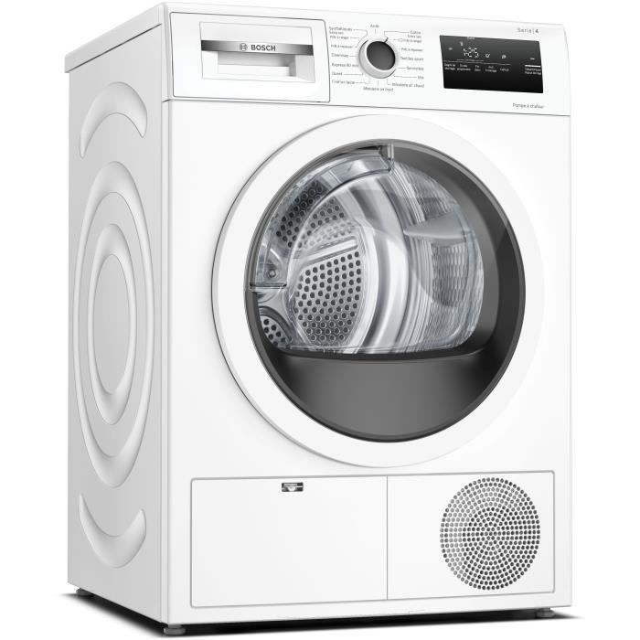 Seche-linge pompe a chaleur BOSCH WTH83V13FR SER4 - 8 kg - Classe A++ - Blanc