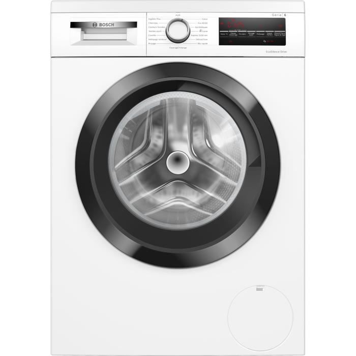 Lave-linge hublot BOSCH WUU28T18FR SER6 - 8 kg - Induction - L60cm - 1400 trs/min - Classe A - Blanc