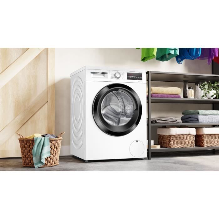 Lave-linge hublot BOSCH WUU28T18FR SER6 - 8 kg - Induction - L60cm - 1400 trs/min - Classe A - Blanc