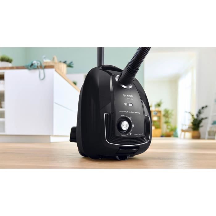 BOSCH GL38 Noir - Aspirateur Traineau Sac - 600 W - 79 dB - (h)epa - 10m - 4 L sac - variateur de puissance