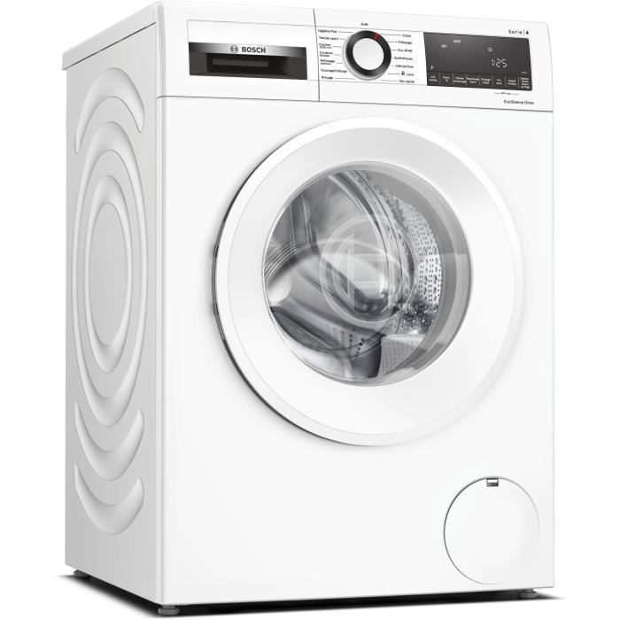 Lave-linge hublot BOSCH WGG04409FR SER4 - 9 kg - Induction - L60 cm - 1400 trs/min - Classe A - Blanc