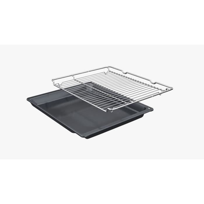 Four intégrable Ecoclean - BOSCH SER4 - HBA534BS3F - Inox - 71 L  - Classe énergie A+ - 59,5 x 59,4 x 54,8 cm