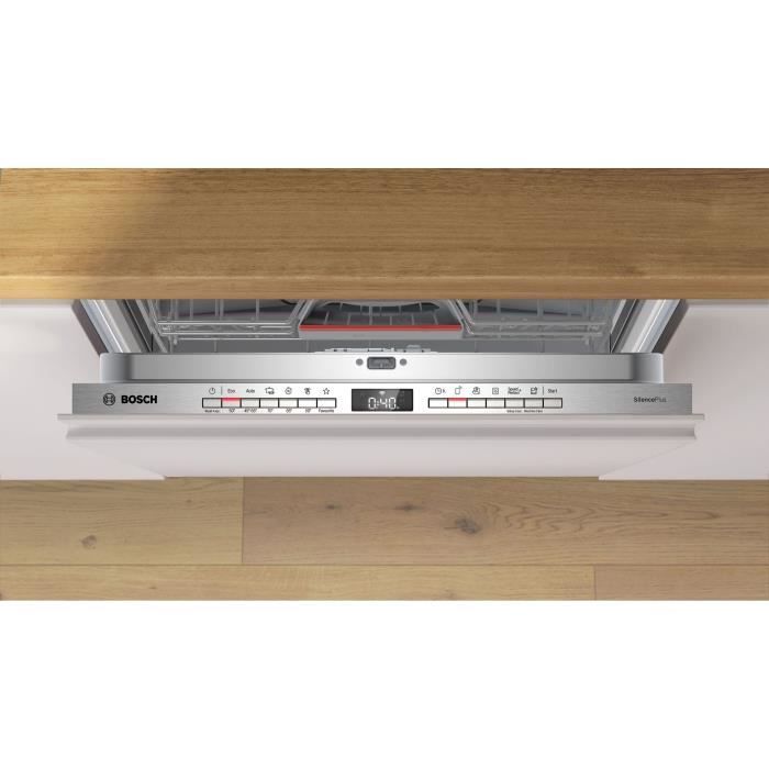 Lave-vaisselle tout intégrable BOSCH SMV4EVX02F SER4 - 14 couverts - L60cm - 46 dB - Classe C - 6 programmes