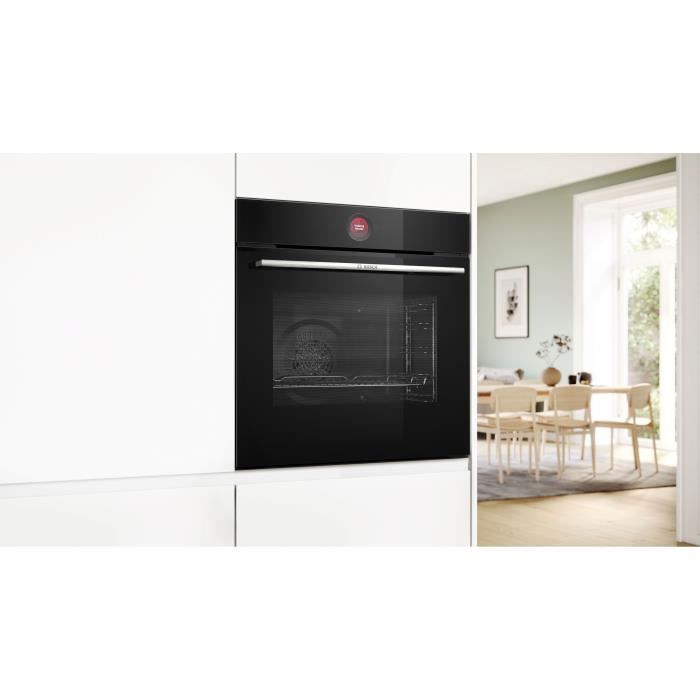 Four pyrolyse - BOSCH SERIE 8 HBG7741B1F - 71L - Home Connect - CookAssist - Air Fry - Classe énergie A+