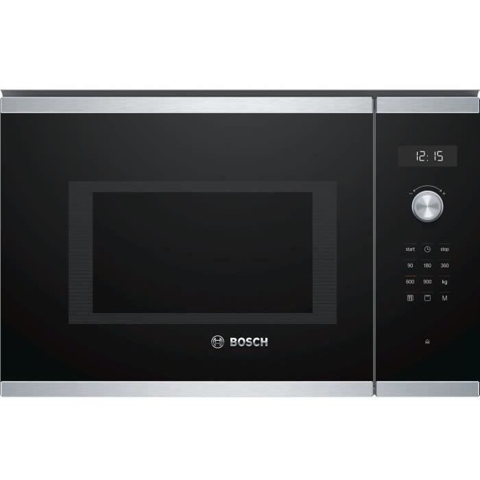 Micro-ondes grill encastrable - BOSCH - BEL554MS0 - Inox - 25 L - 900 W - Grill 1200 W