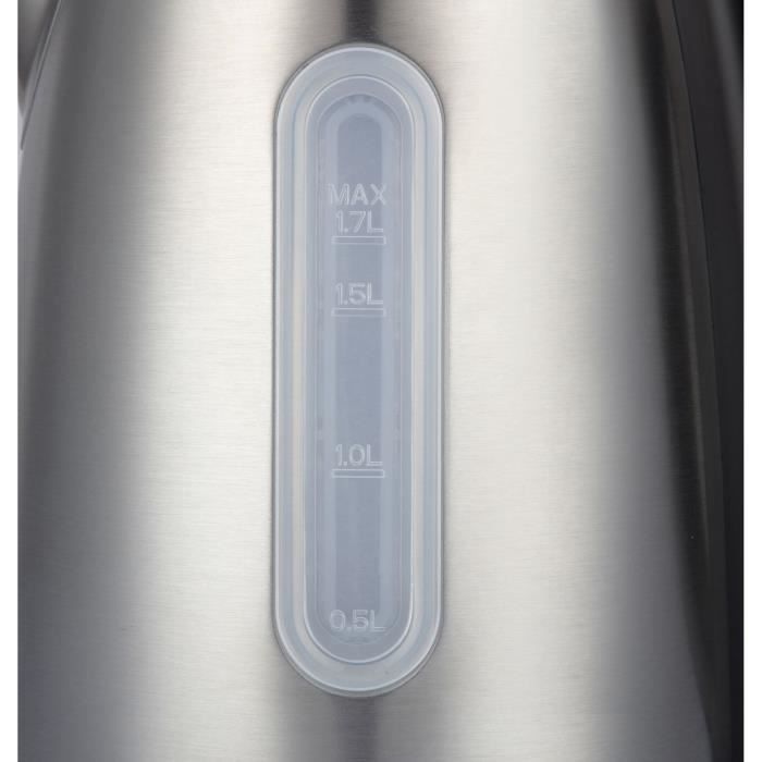 Bouilloire - BRANDT - BO1202B - 1,7 L - 5 températures + maintien au chaud - Inox et noir