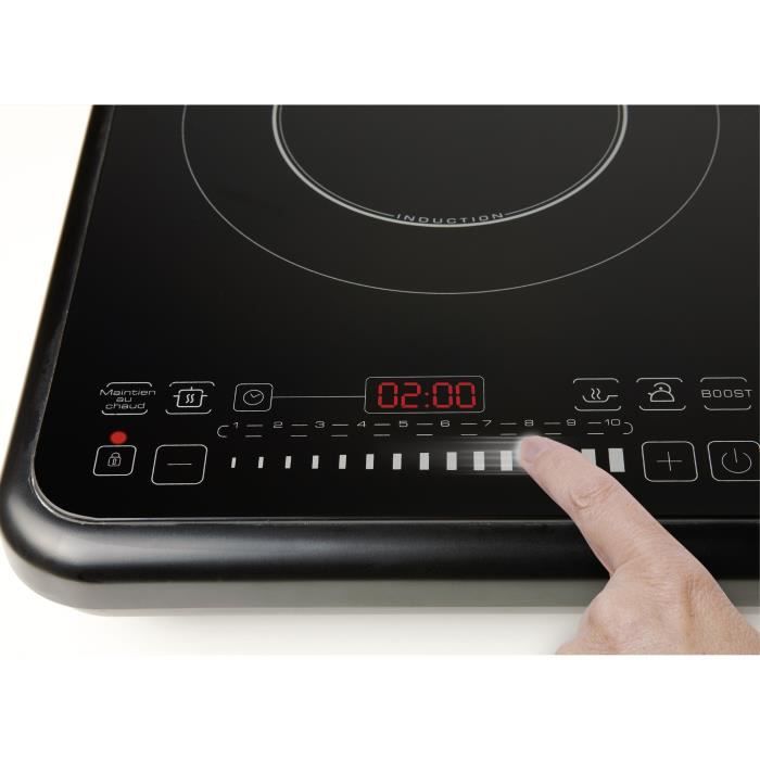 BRANDT TI2FSOFT Table de cuisson posable 2 foyers a induction Noir